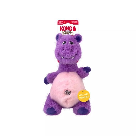 Picture of KONG Knots Belly Hippo – Plush & Rope Multifunctional Dog To